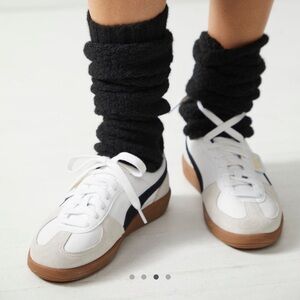 Puma Palermo Sneakers in White and Vapor Grey